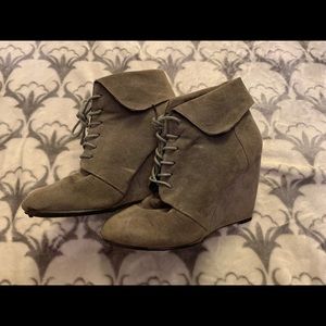 Gray booties